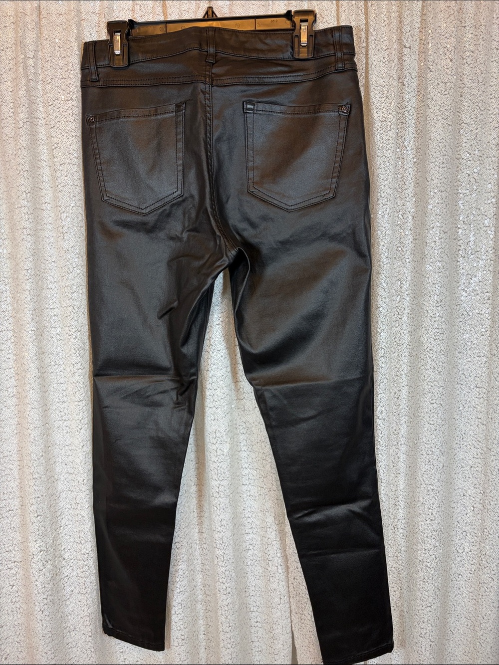INC Denim Black Coated Skinny Jeans 10/30 - Picture 2 of 3